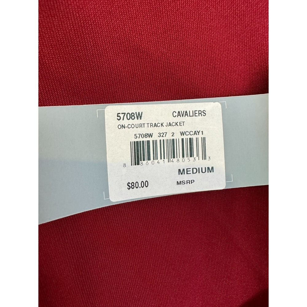 NEW Adidas Cavaliers NBA On-Court Track Jacket Full Zip Women's Sz Medium 5708W - Picture 6 of 6